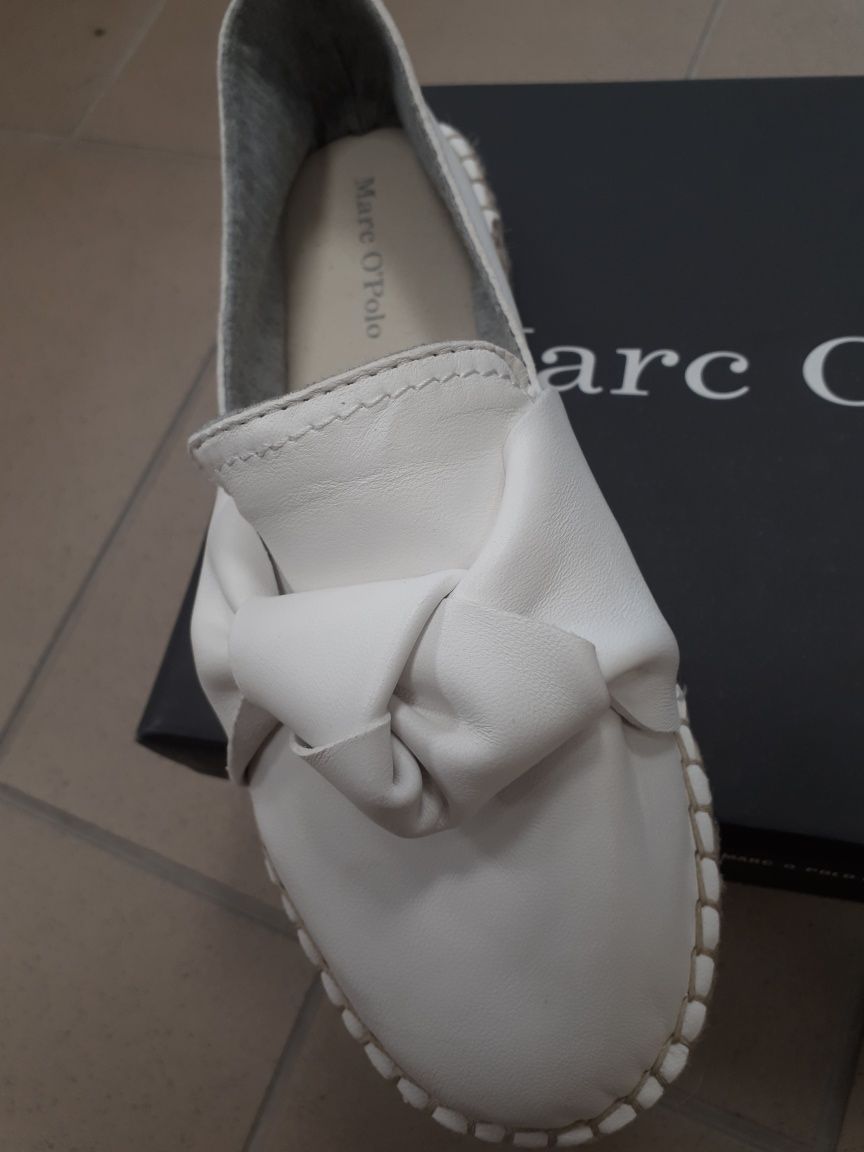 Espadryle skóra Marc O'Polo