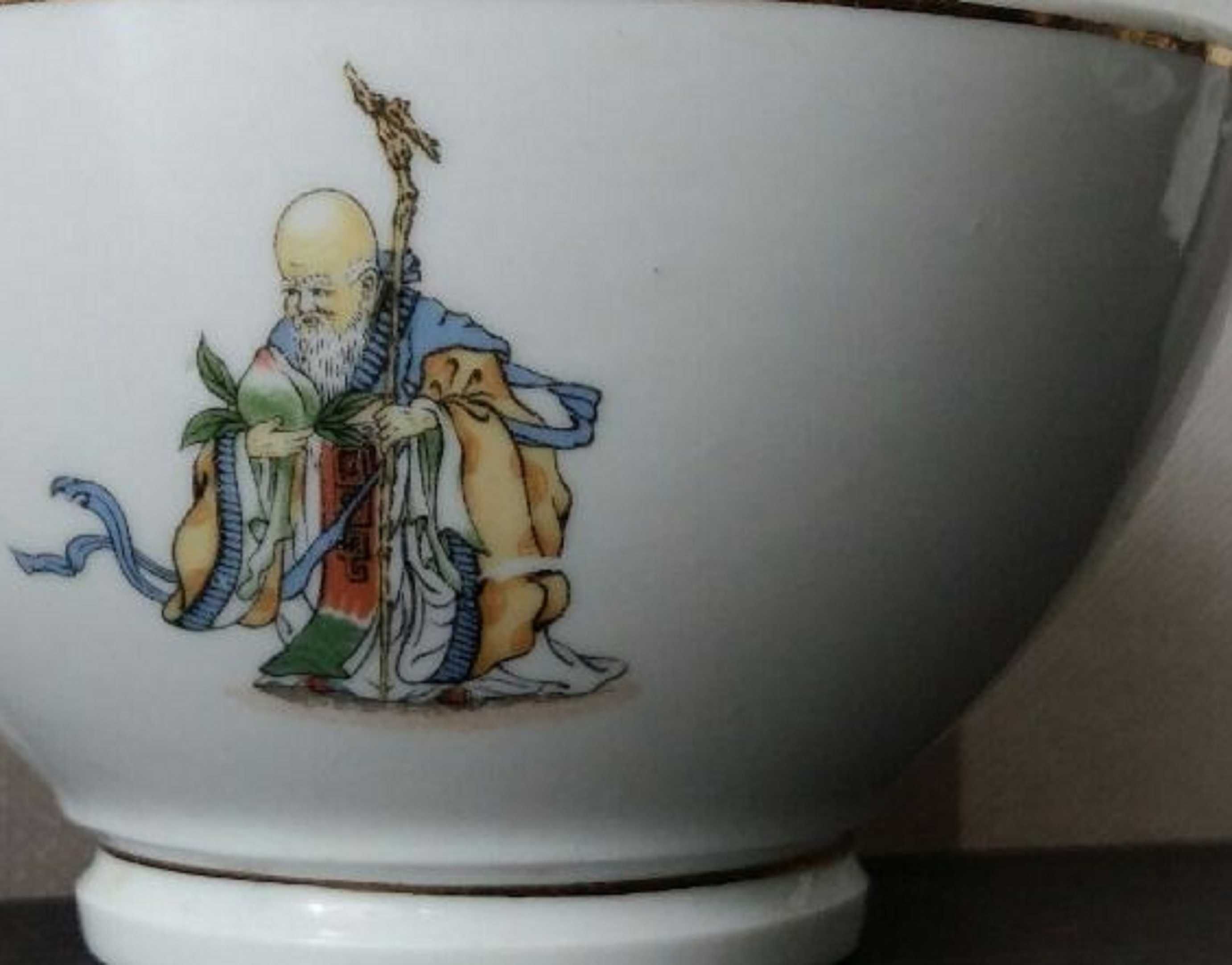 Vintage Miska porcelanowa Chiny, sygn. Ręcznie malowana_WYPRZEDAŻ