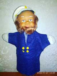 Кукла-перчатка, игрушка-рукавичка, капитан, ГДР