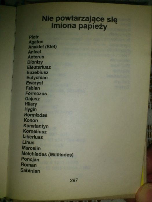 Poczet Papieży Biskupi Rzymu Od Św. Piotra do Jana Pawła II cz. II/II