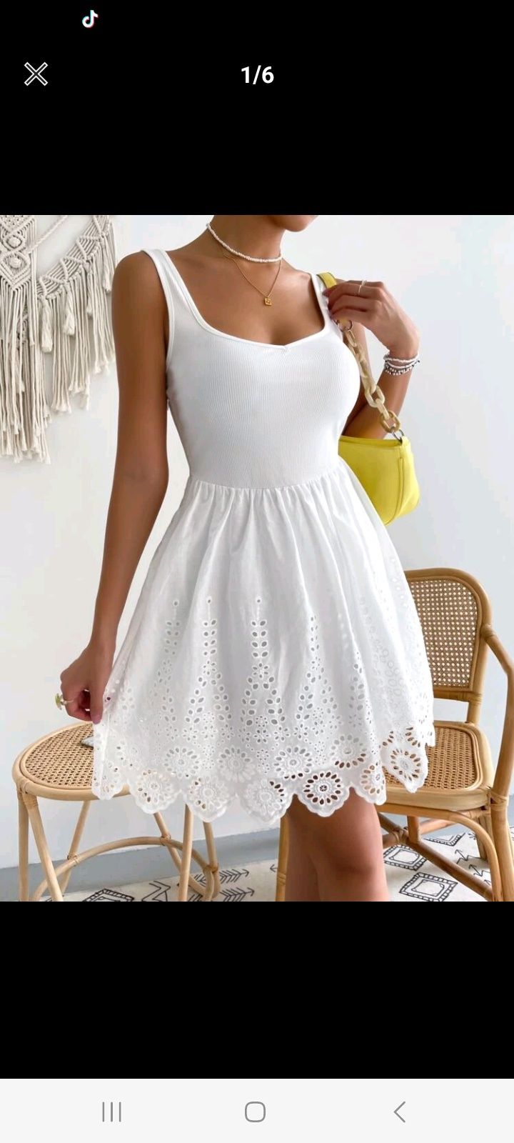 Biała sukienka, nowa