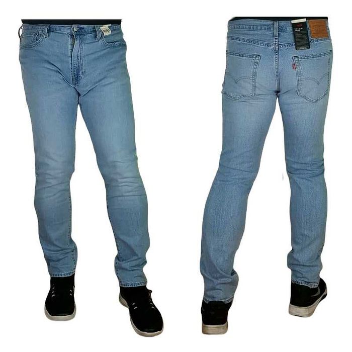 Męskie jeansy Levi's 512 - Slim Taper nowe oryg. jasne Levisy -W34/L34