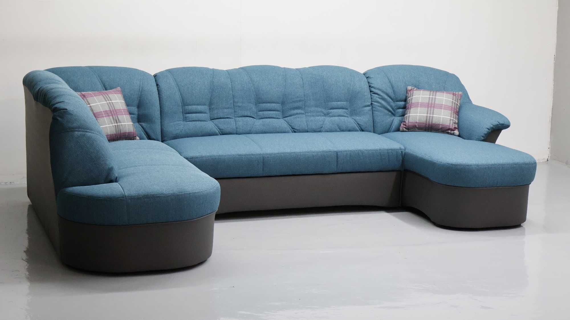 TBR Nowy NIEMIECKI narożnik U funkcja spania, rogówka, kanapa sofa tka