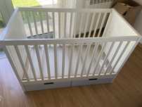 Berço de Bebe (m/f) com alturas ajustaveis