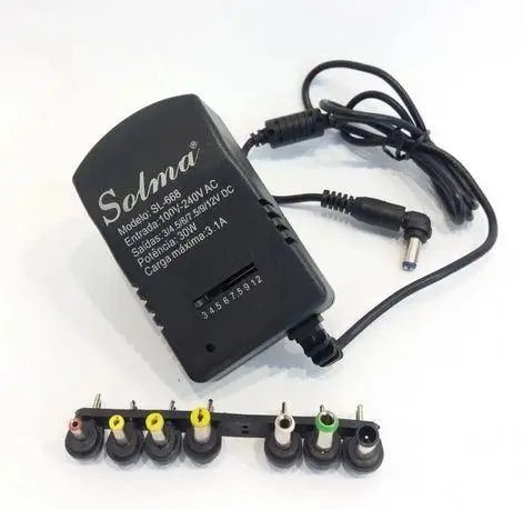 Зарядное устройство Solma SL-668 3А, 30W с набором переходников