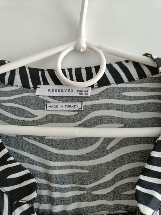 Bluzka koszulowa Reserved w zebrę