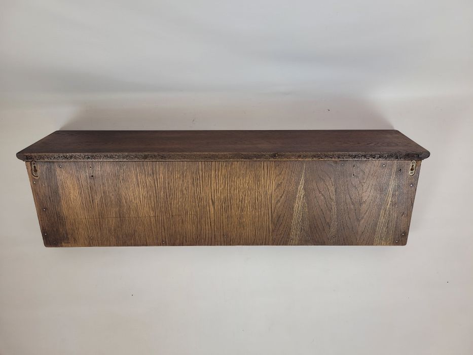 Dębowy wieszak z półką