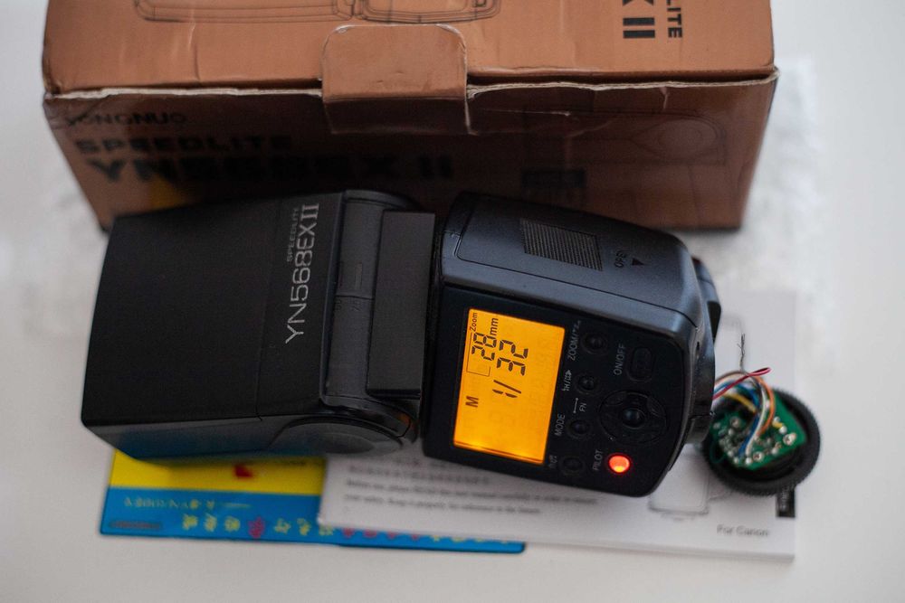 Yongnuo YN-568EX II ремонт, спалах Canon вспышка