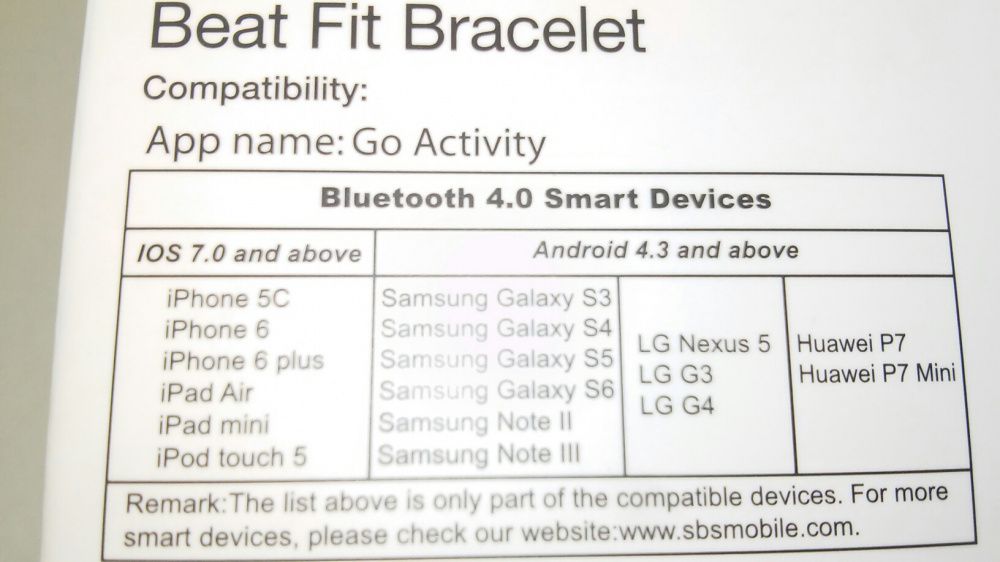 Bracelete (relogio) gofit SBS