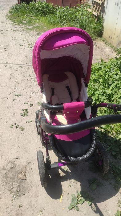 Коляска дитяча 2 в 1 для дівчинки