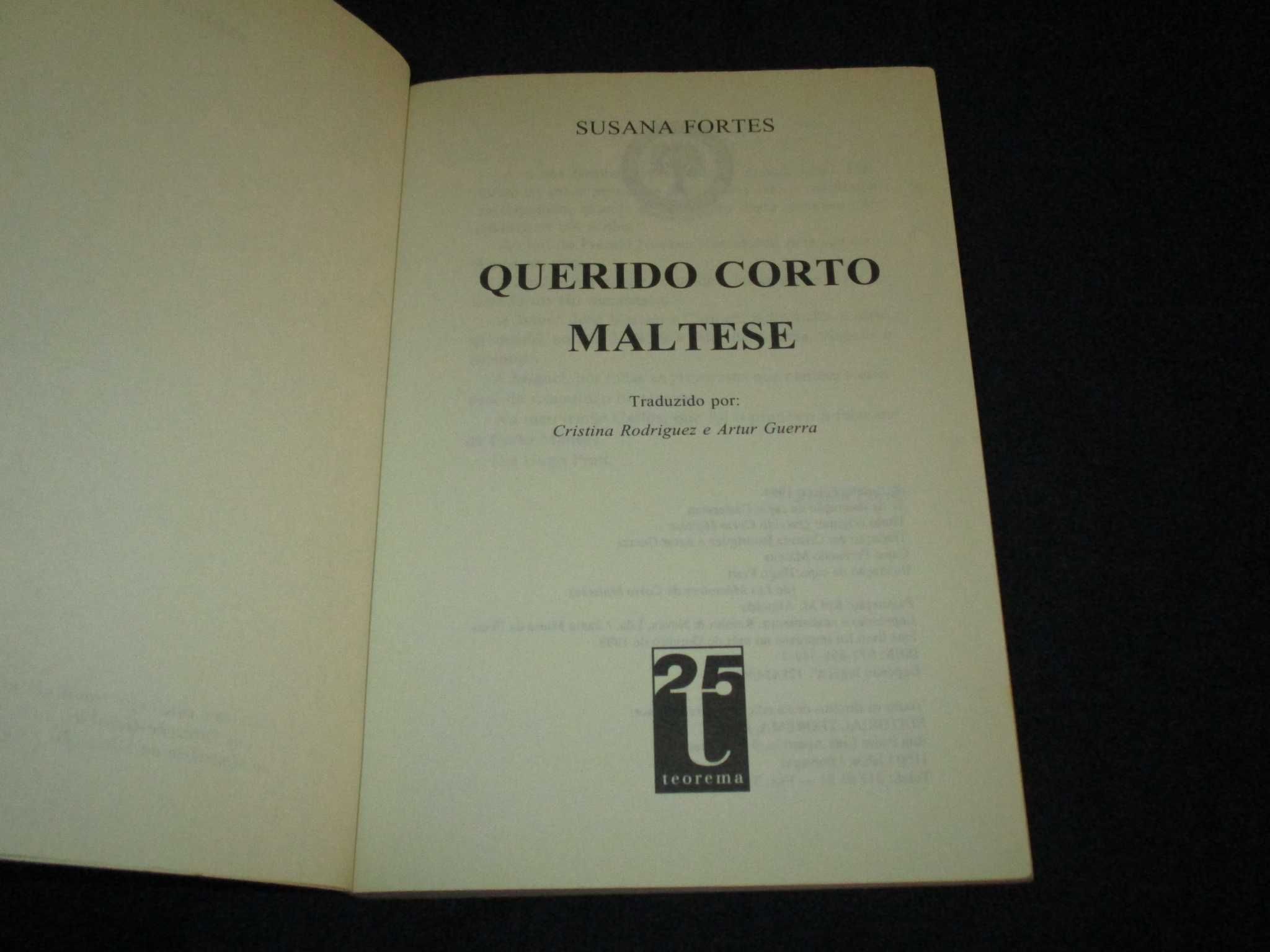 Livro Querido Corto Maltese Susana Fortes