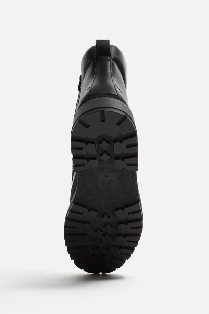 Zara Man botki glany 46 45 buty skórzane eko skóra