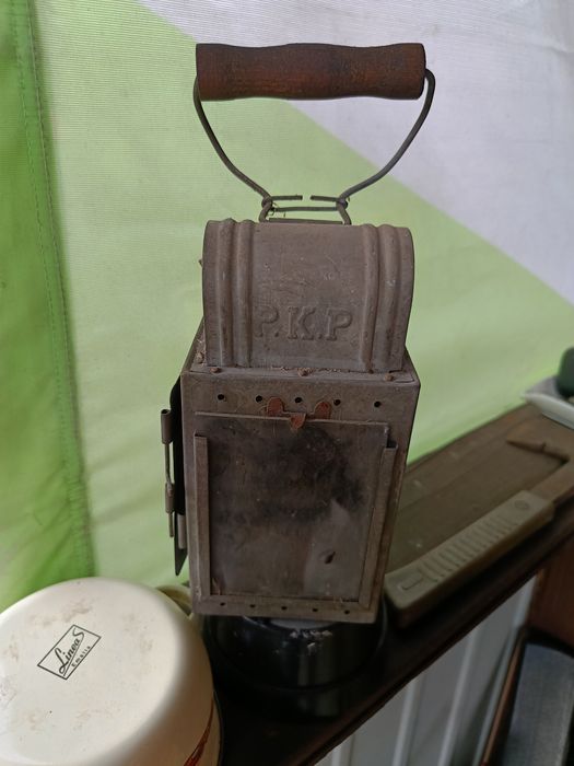 Stara lampa kolejowa  karbidowa PKP