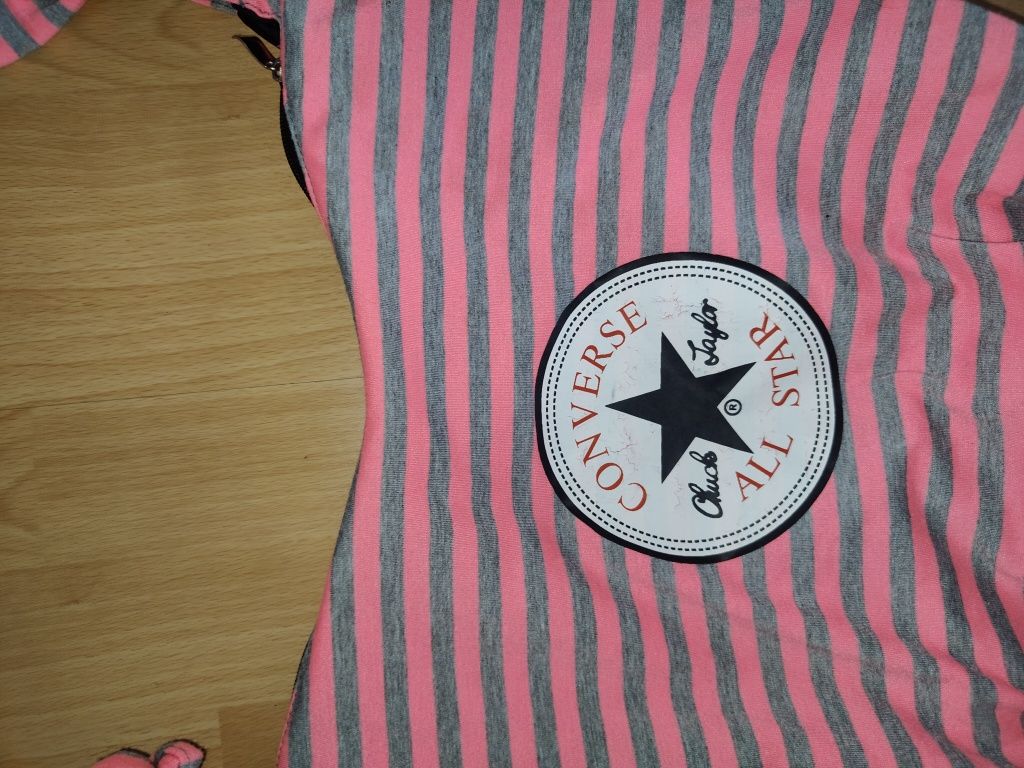 Markowa torebka hobo shopper Converse All Star różowa wygodna sportowa