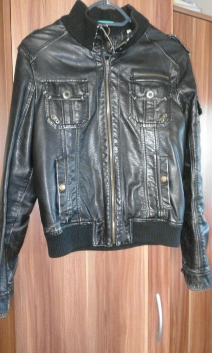 Kurtka damska ramoneska eko skóra roz S