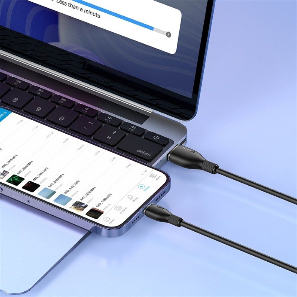 Кабель з чіпом Baseus 1.2M USB to Lightning 2.4A Швидка Зарядка iPhone
