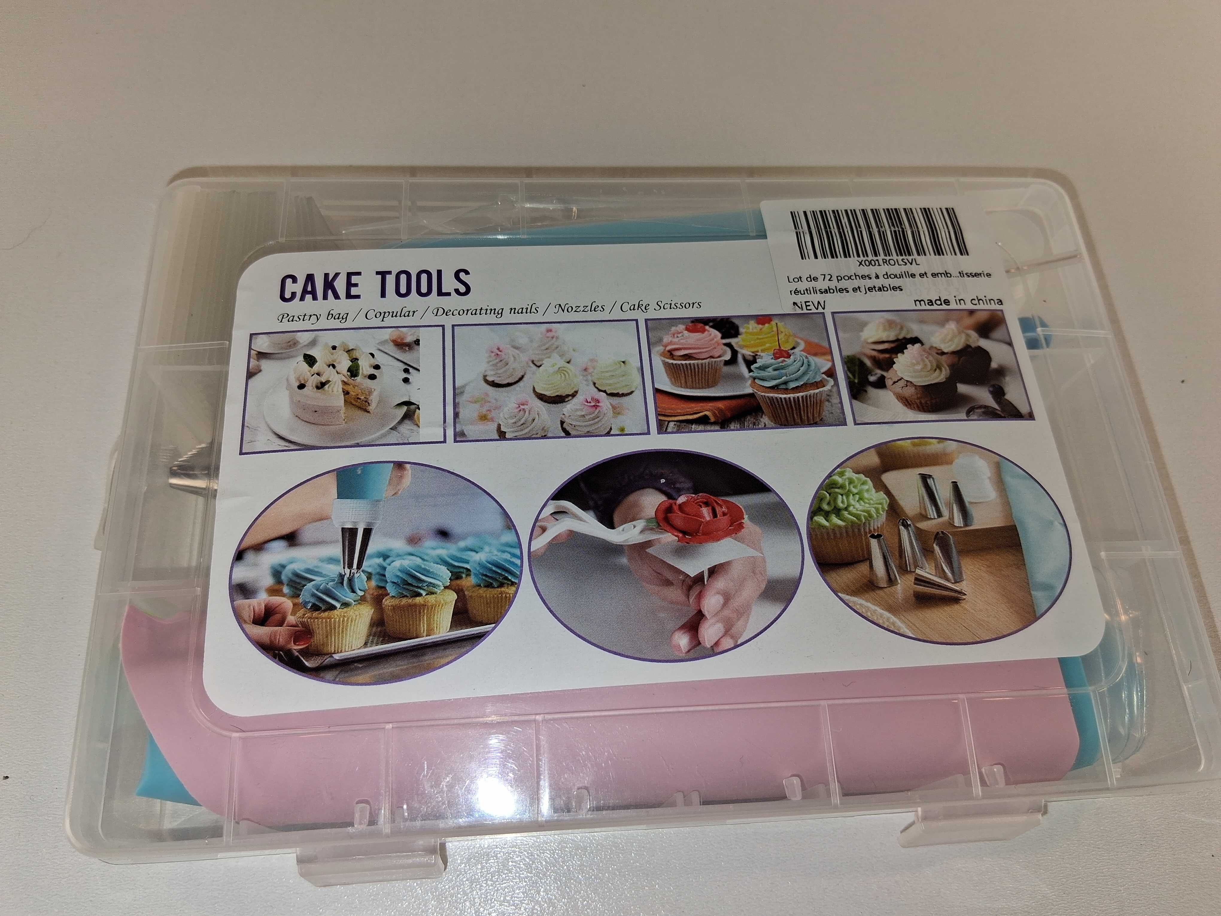Y114 Zestaw Do Dekoracji Tortów i Babeczek CAKE TOOLS 72 Elementy