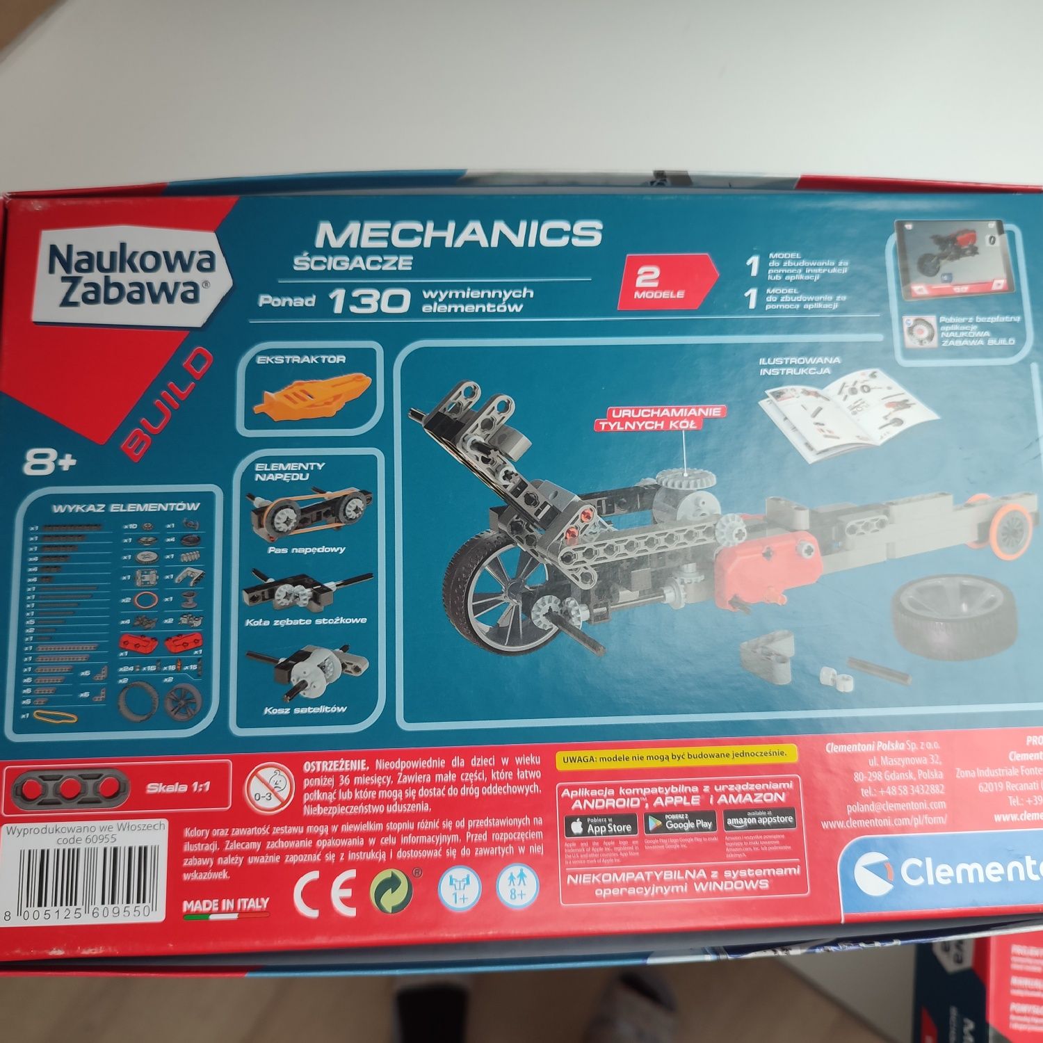 Ścigacze do złożenia motocykle Naukowa Zabawa Mechanics 2 modele