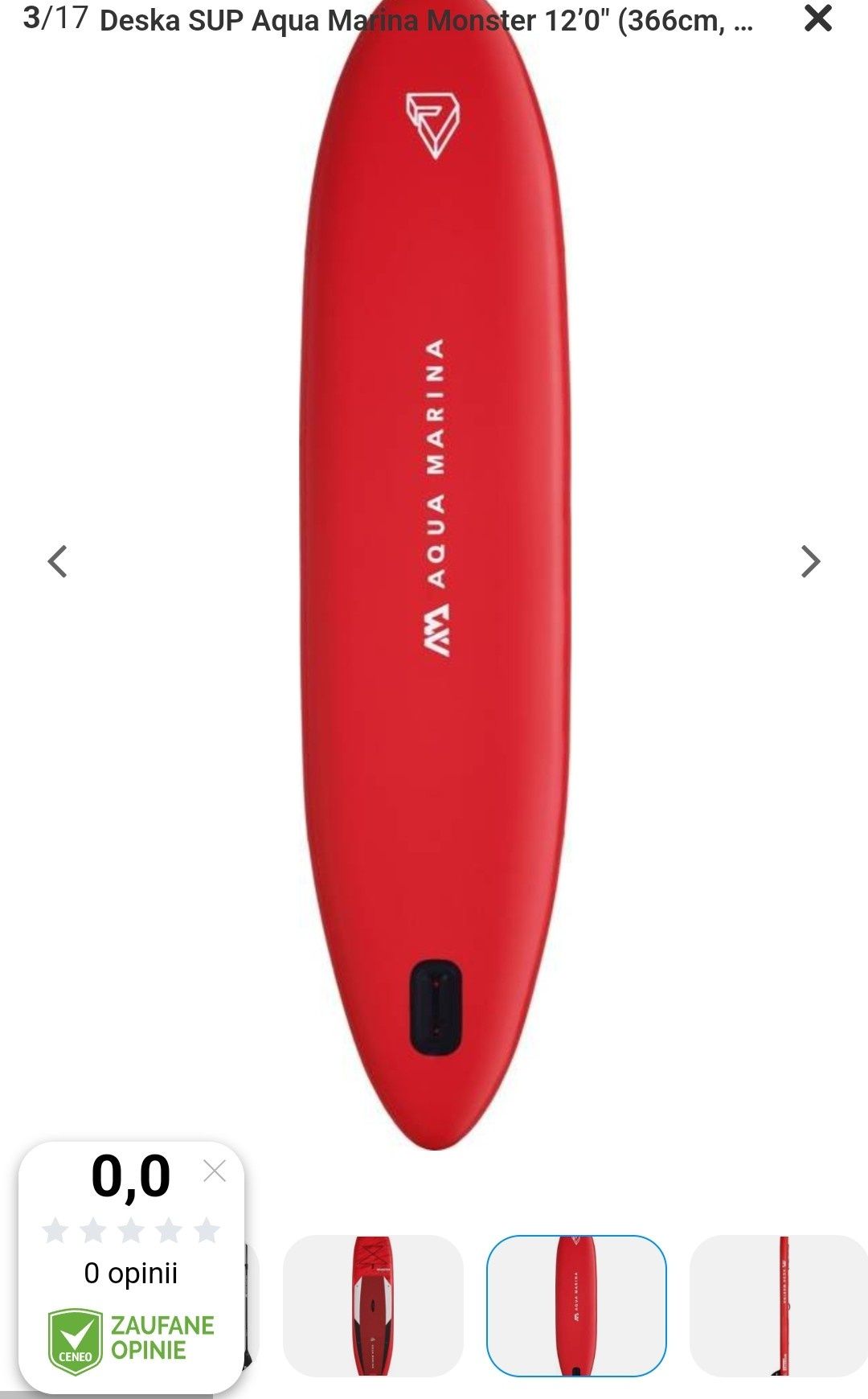 Syp Aqua Marina  366cm x84. Nowe zapakowane całe zestawy