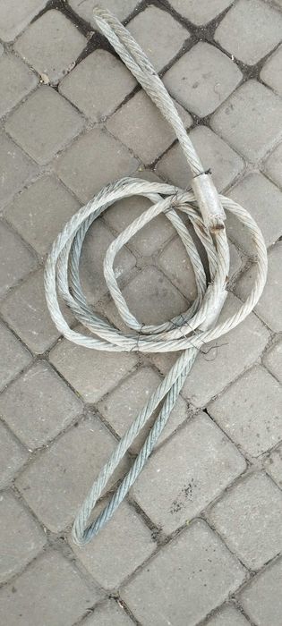 Lina stalowa 16 mm,długość 400 cm zakuta,nie popękana,nie zardzewiała