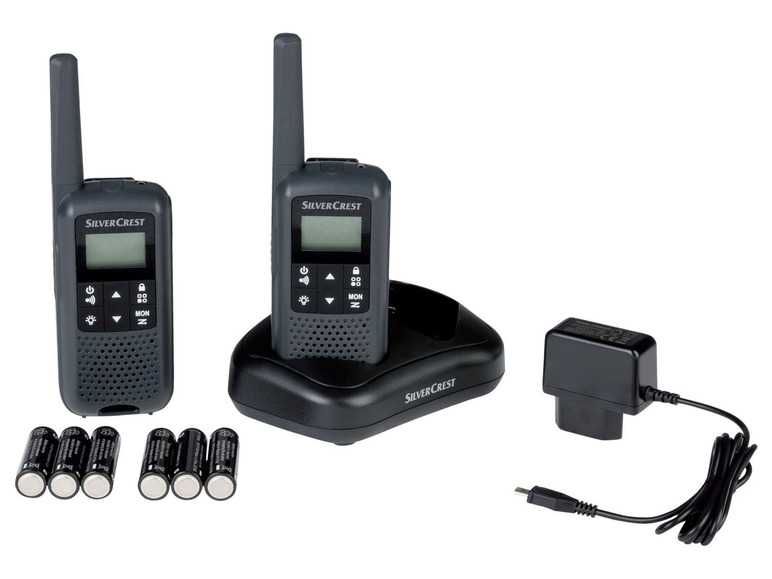 Rádio SILVERCREST com função VOX, walkie talkie transmisor comunicador