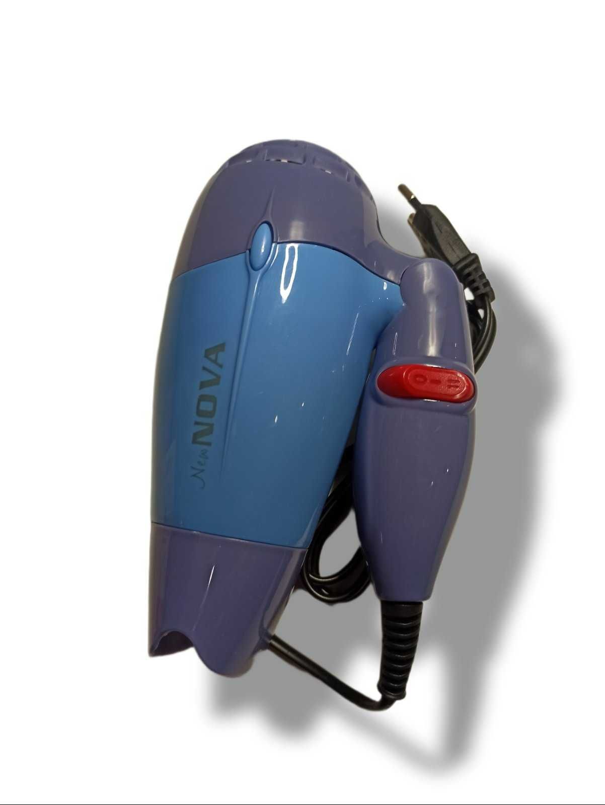 Фен дорожный складной  для волос nova 1000W 2 скорости