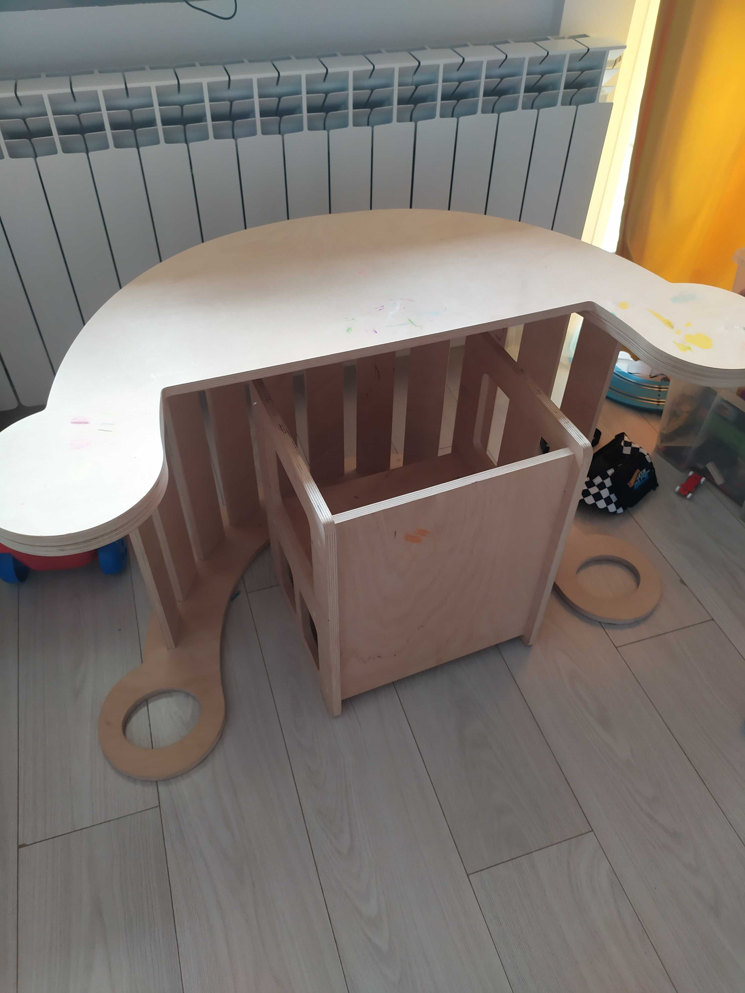 Bujak drewniany biurko krzesełko