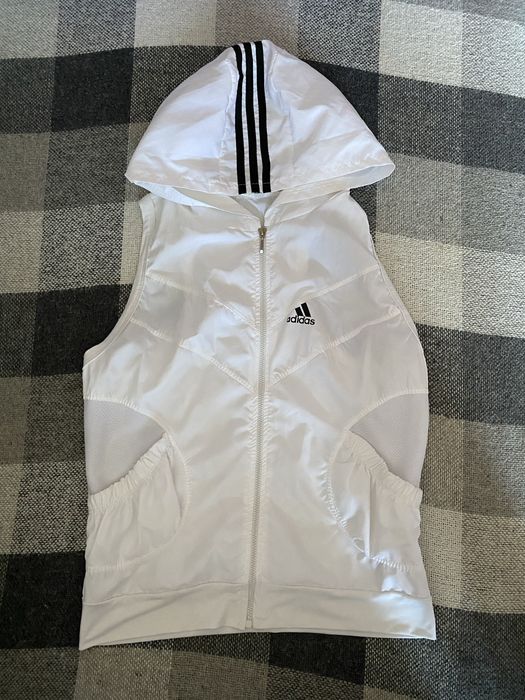 Жилетка вінтаж адідас біла adidas