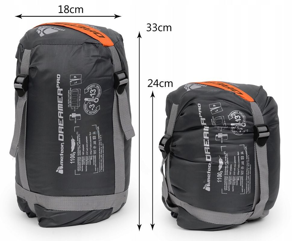 Ciepły Śpiwór 2w1 Meteor Dreamer Pro do -3st