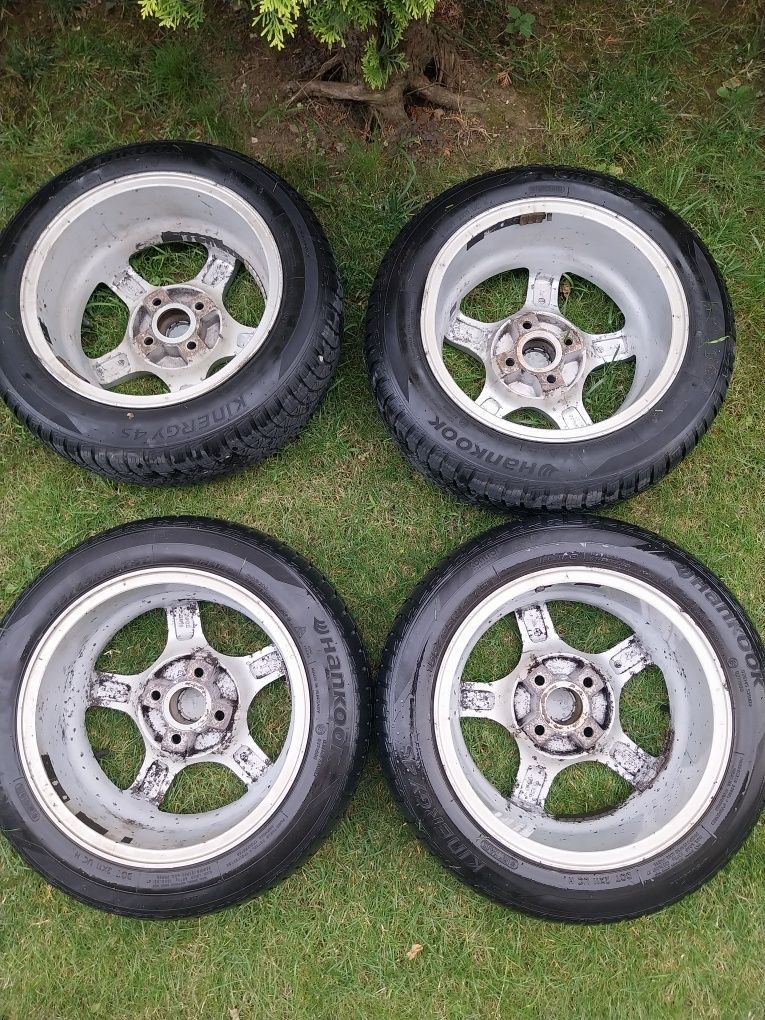 Felgi aluminiowe 14×5 wraz z oponami całorocznymi do peugot 107