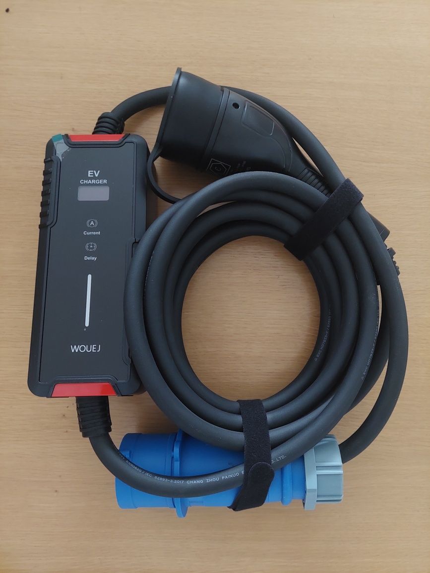 Carregador portatil EV 7KW 32A monofasico