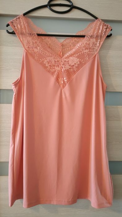 Pudrowa bluzka damska M/L
