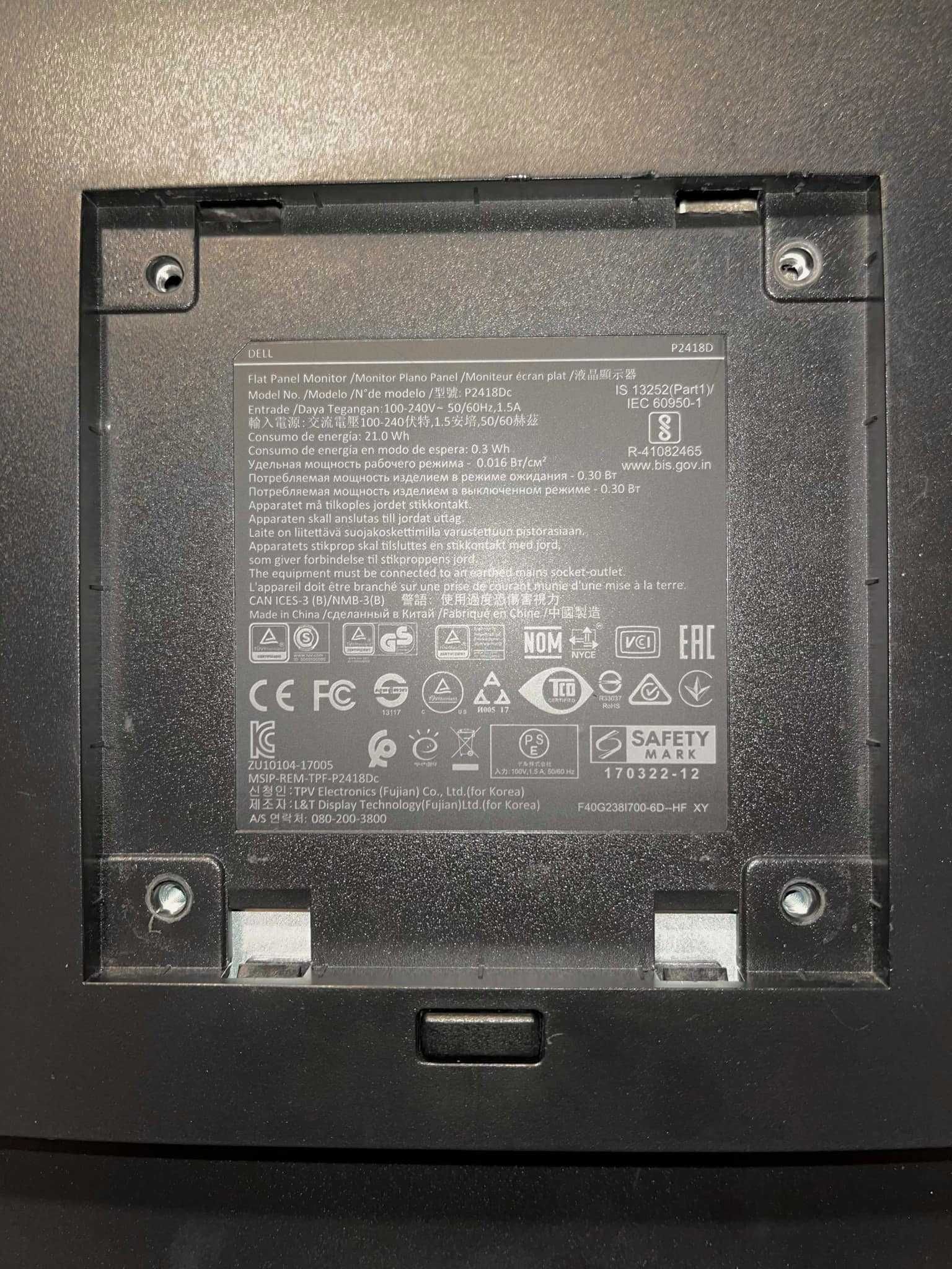 Monitor  Dell P2418D