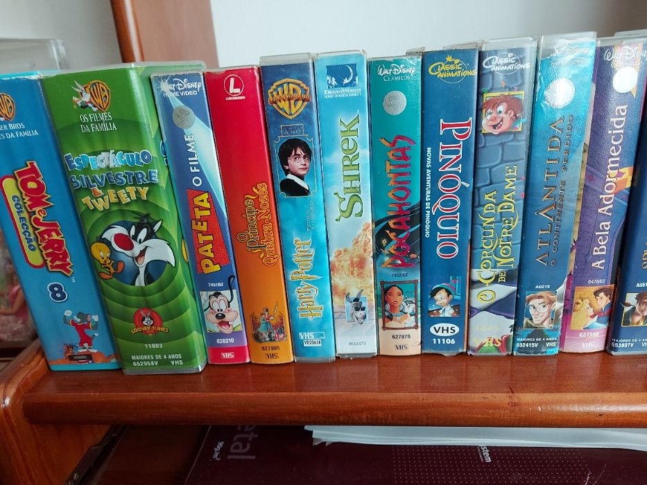 18 Filmes originais Cassetes VHS Clássicos Infantis Walt Disney