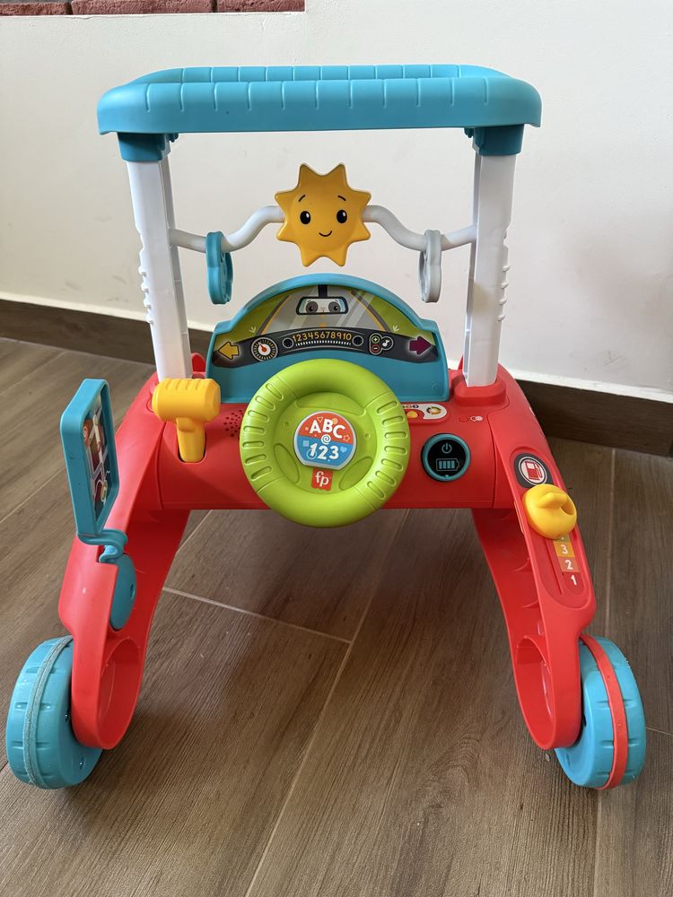Fisher Price Interaktywny Chodzik pchacz małego kierowcy