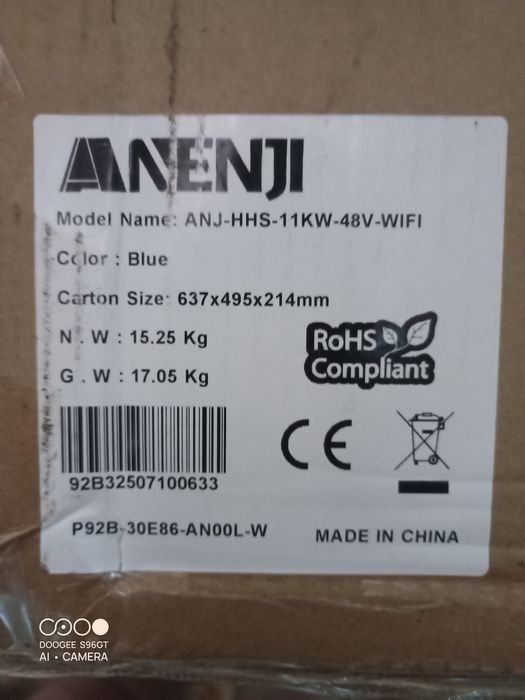 Falownik Inwerter hybrydowy On Off Grid 11kW 48V 2xMPPT WiFi solarny 1