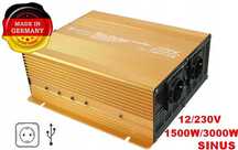 Przetwornica Napięcia 12V/230V 1500W /3000W SINUS Перетворювач напруги