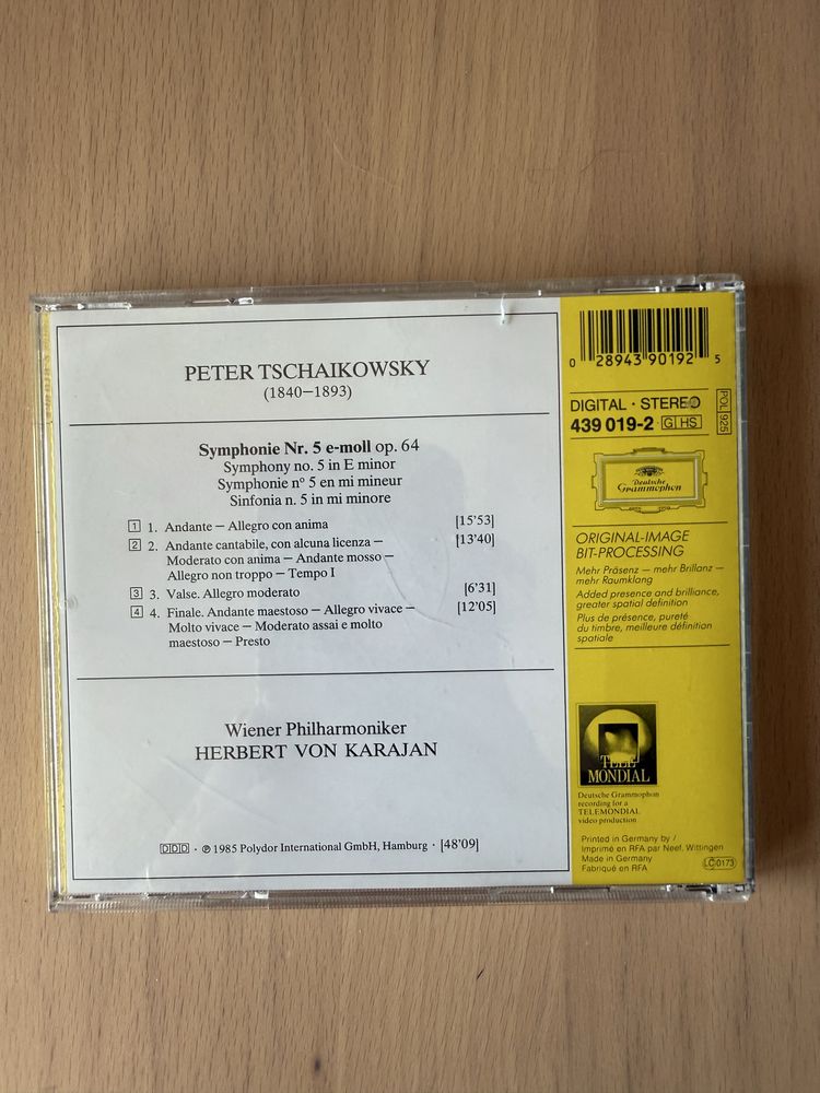 Cd Tschaikowsky - Symphonie nº 5