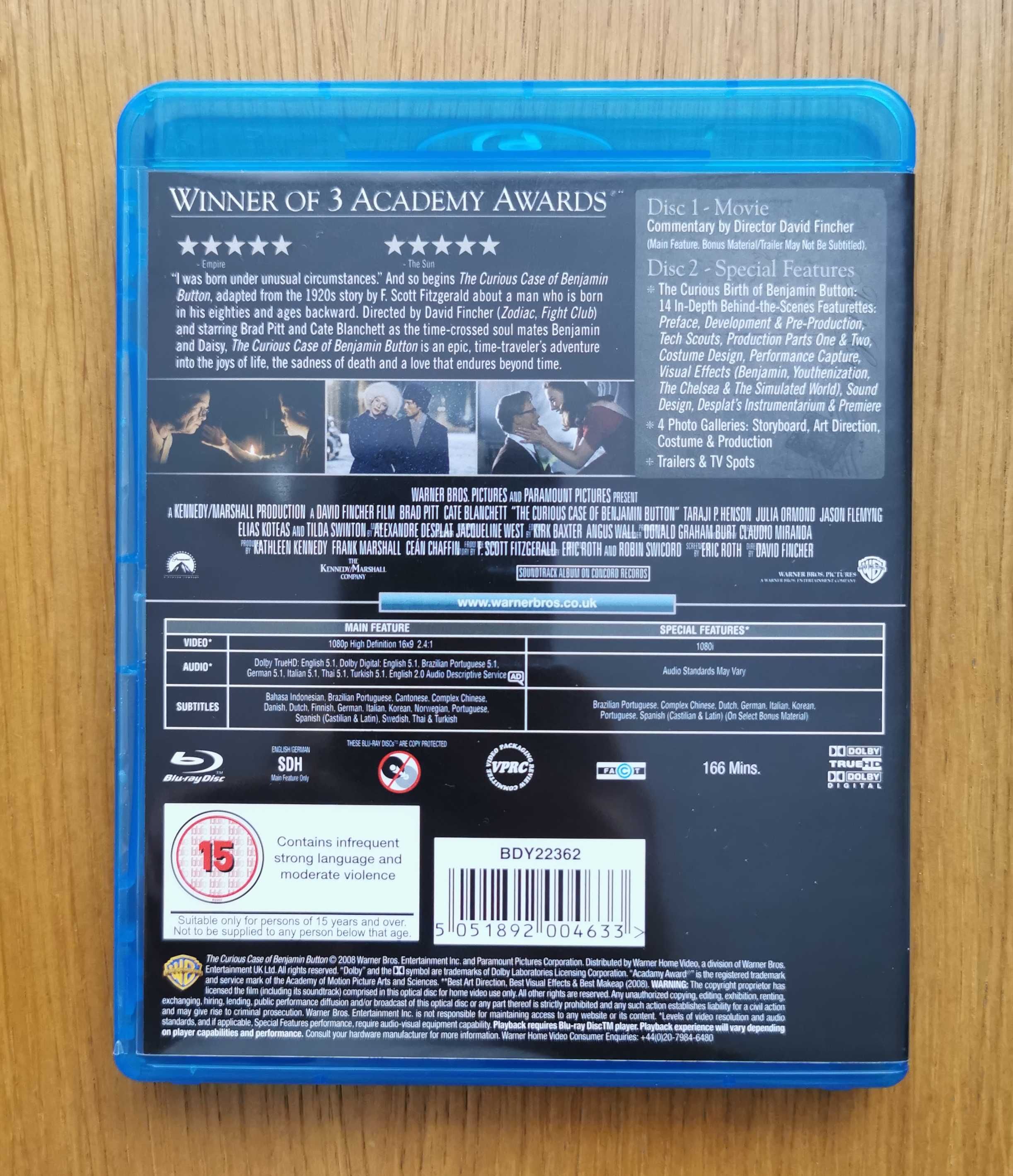 Ciekawy Przypadek Benjamina Buttona 2x Blu-ray (En) (2008) Brad Pitt