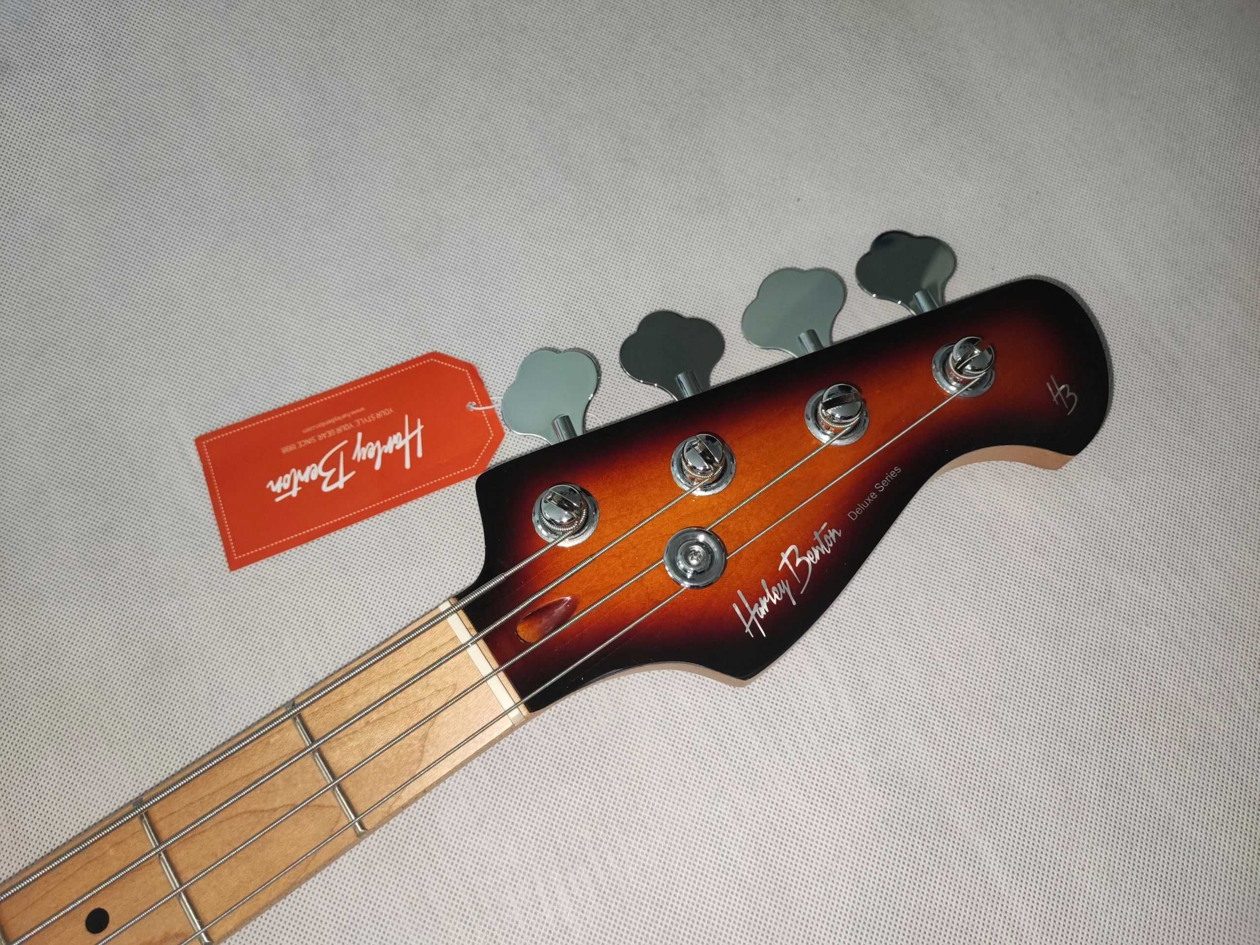 Harley Benton MB-4 Sunburst nowa GITARA BASOWA - USTAWIONA!