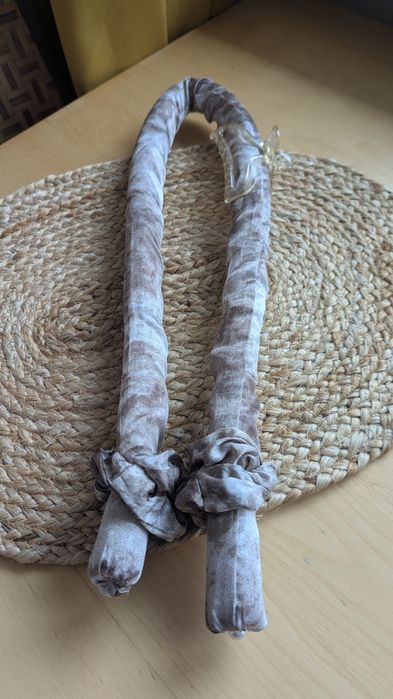 Wałek do loków zestaw z 2 gumkami do włosów i klamerką