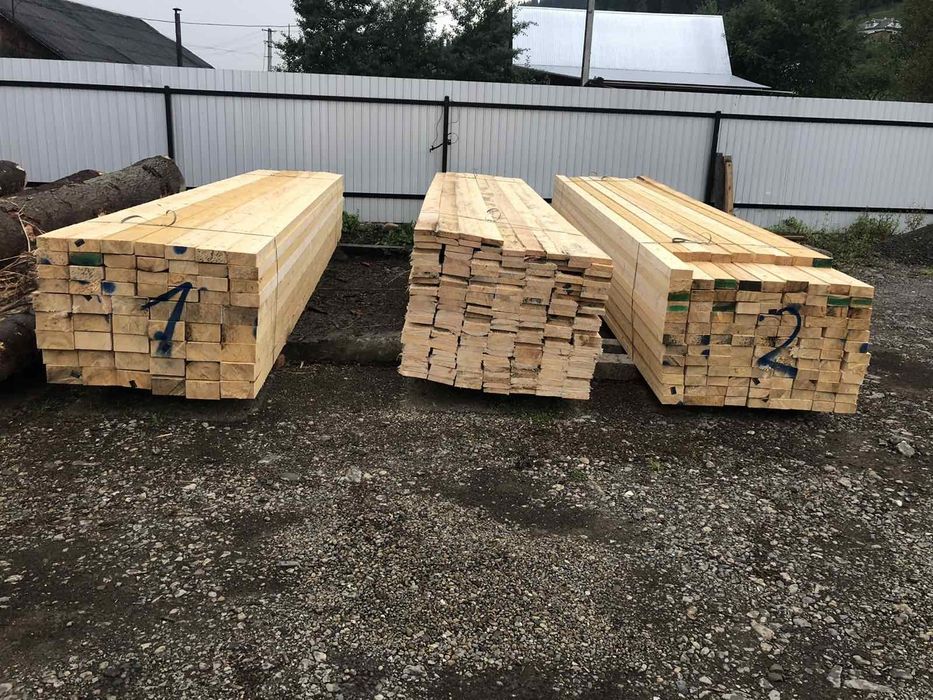 Пиломатеріали сухі зі сушки різних розмірів