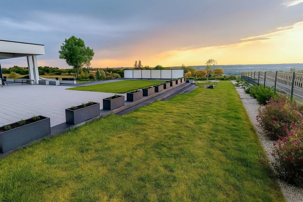 Donica betonowa doniczka ogrodowa donice tarasowa beton architektonicz