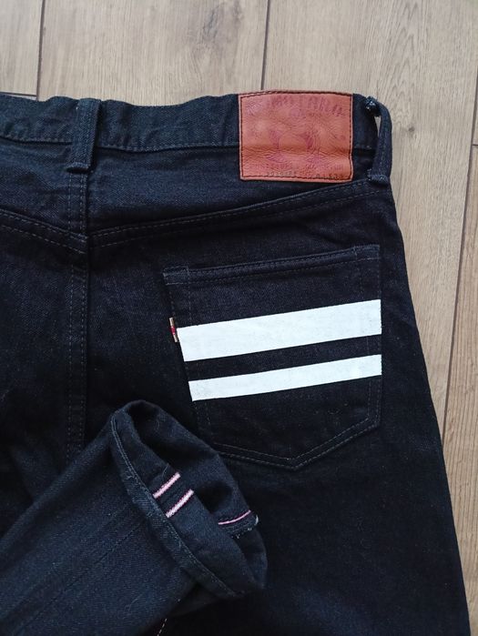 MOMOTARO B0105SP 15.7OZ  Selvedge black x black denim 31x33
