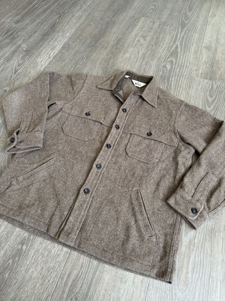 Жакет сорочка woolrich shaggy wool classic button-up