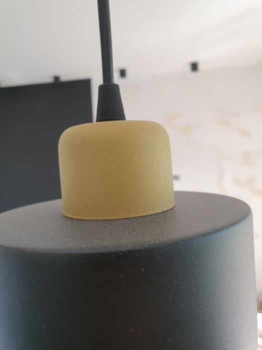 Lampa Sufitowa Żyrandol Plafon Classic Spot EZ3 LED E27 Black Gold