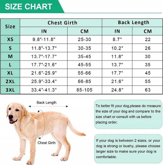 Kombinezon Kuoser Płaszcz zimowy dla psa, rozmiar L