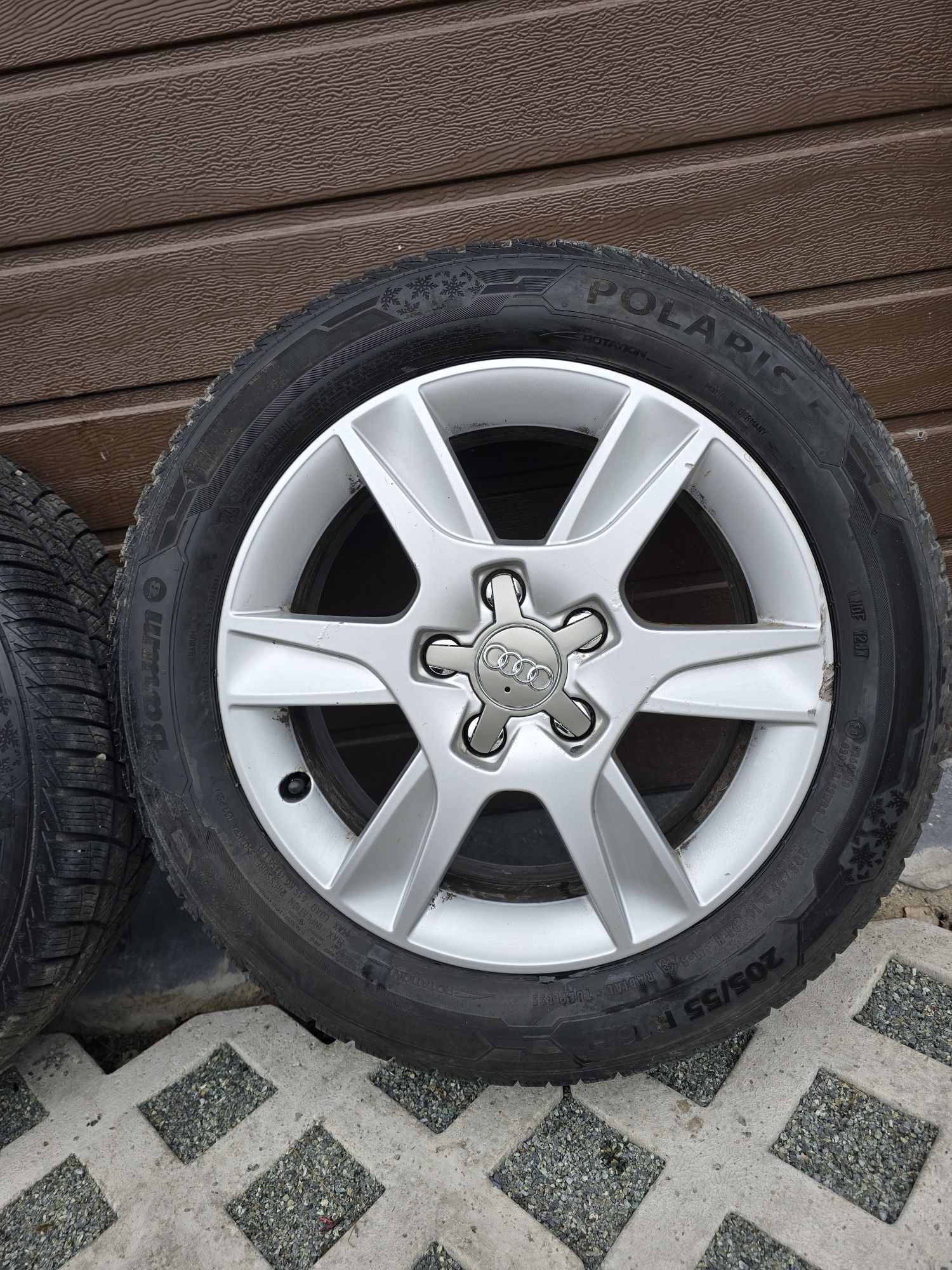 Koła audi 5x112 16 6.5j et50 + opony zima 4x~7mm
