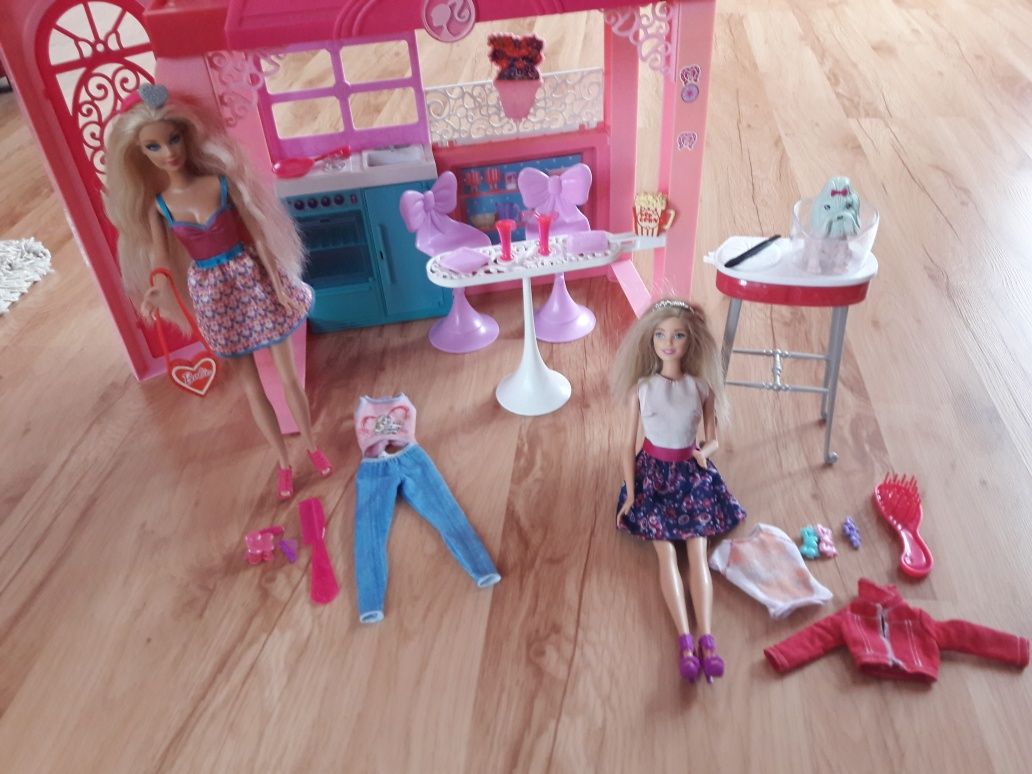 Zestaw Barbie willa lalka akcesoria Mattel