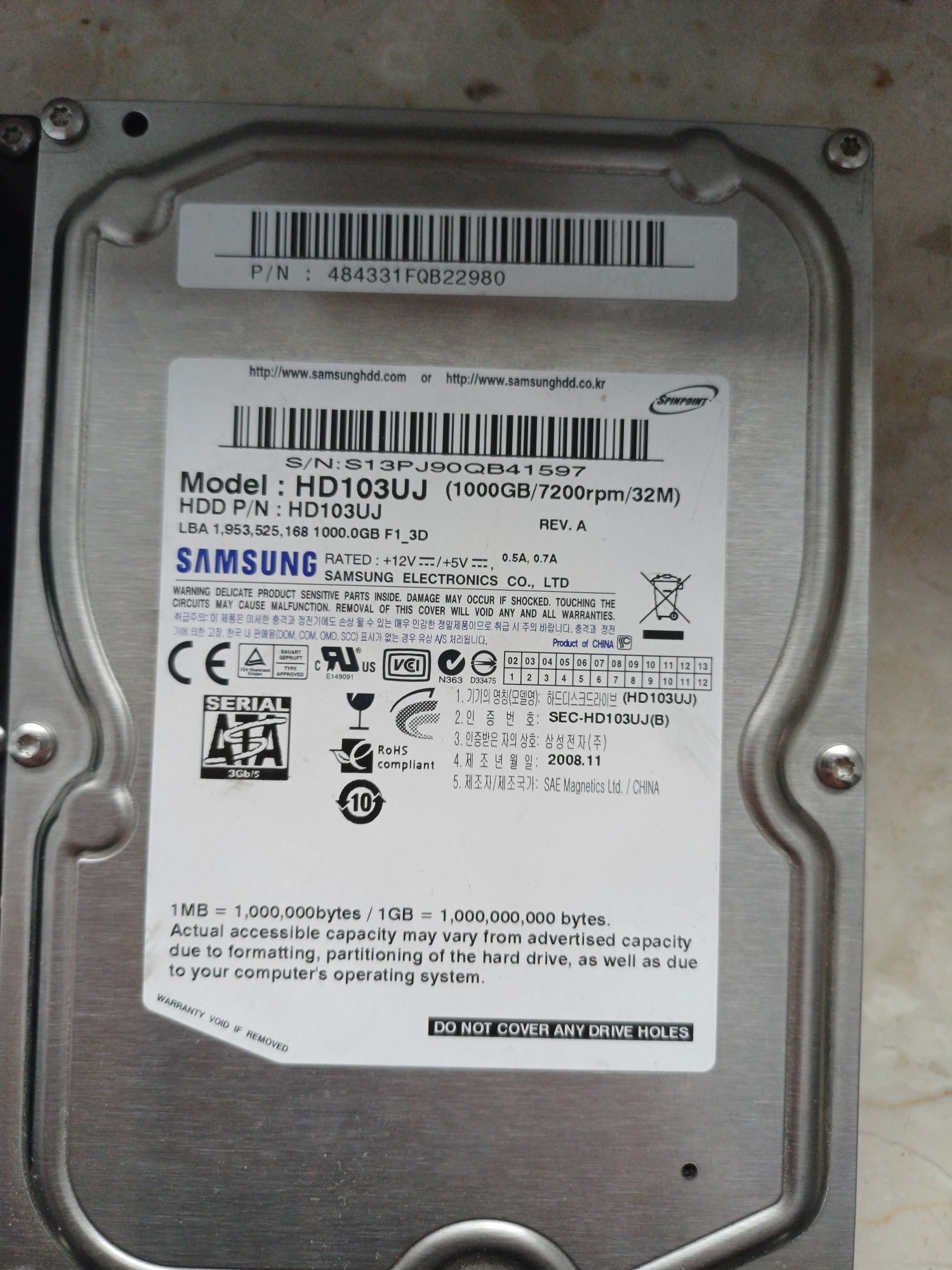 Dysk samsung 1000 GB + 200 GB | 1TB + 0.2 TB